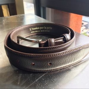 NEW Italian-made Leather Belt